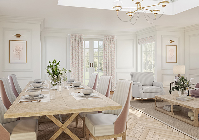 Mosaic Tile, Sweetheart - Made to Measure Curtains - Image 8